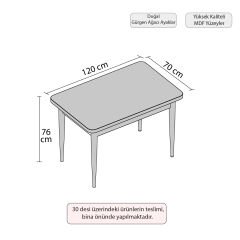 Mdf Fixed Kitchen Table