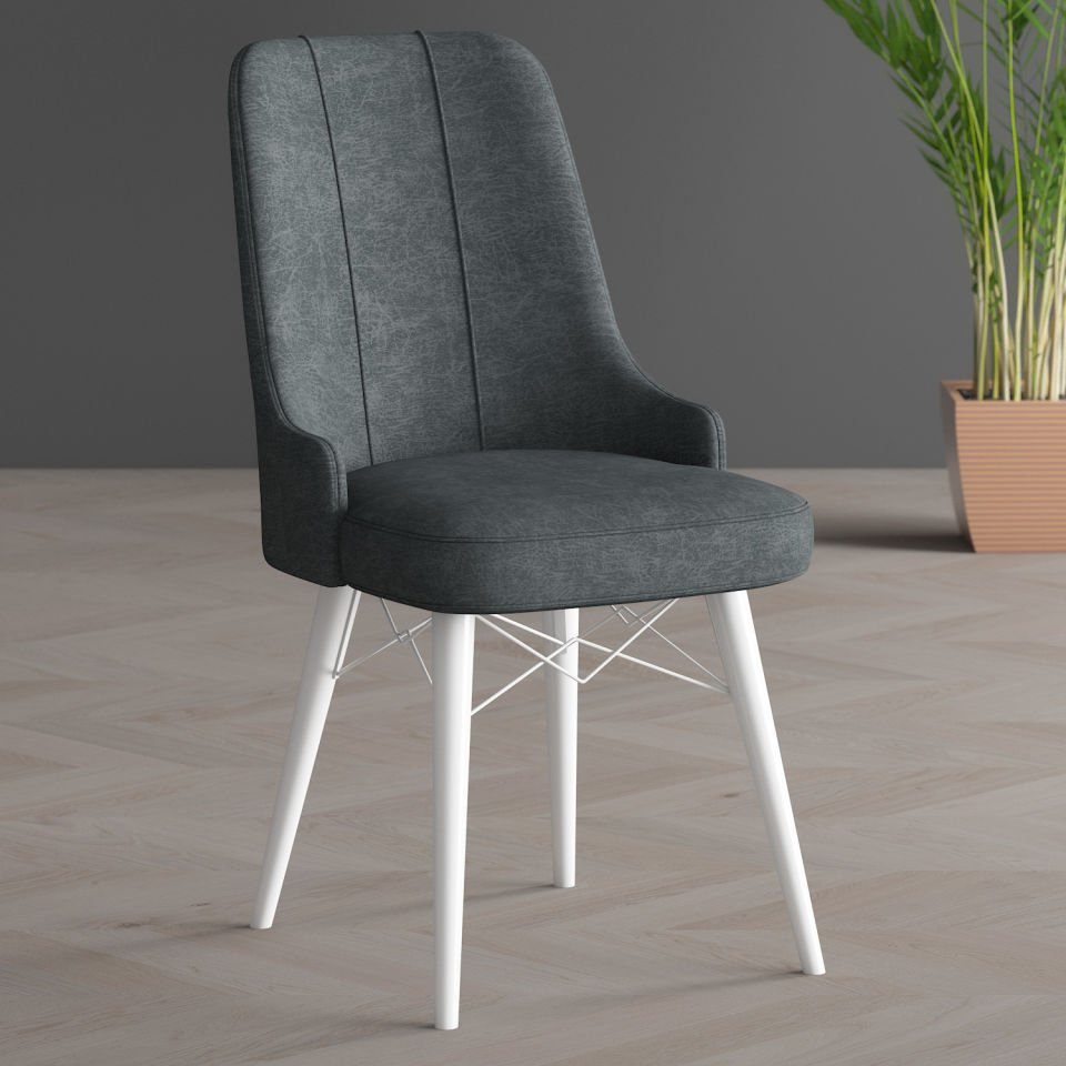 Kitchen Chairs Hera Series White Leg