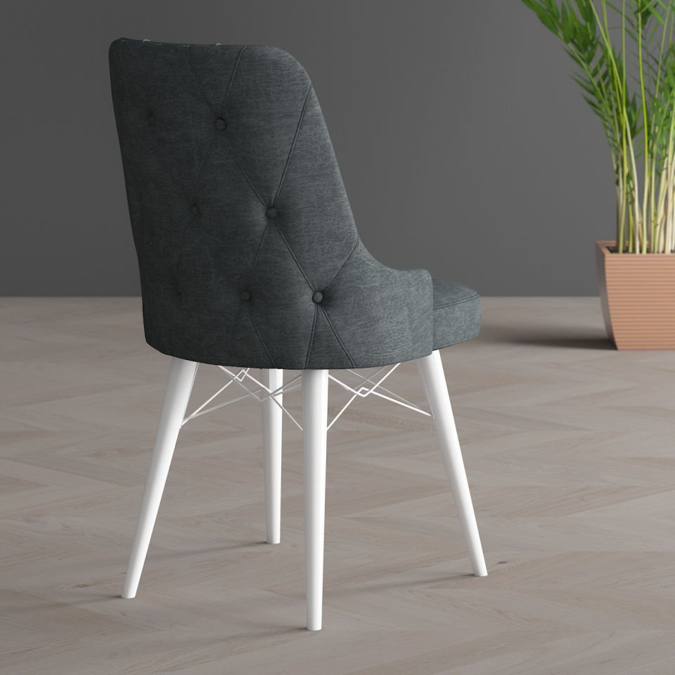 Kitchen Chairs Hera Series White Leg