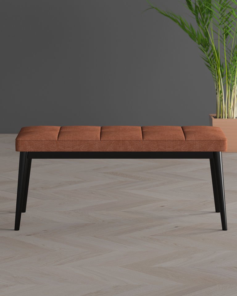 Doorstep Pouf & Bench Black Leg