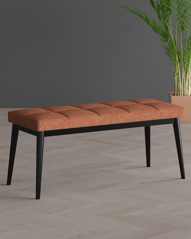 Doorstep Pouf & Bench Black Leg