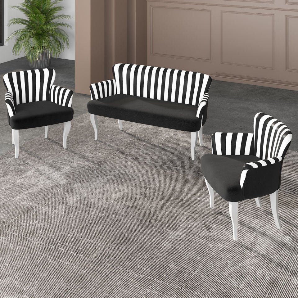 Tea Set Sets with Sleeves 2+1+1 White Leg