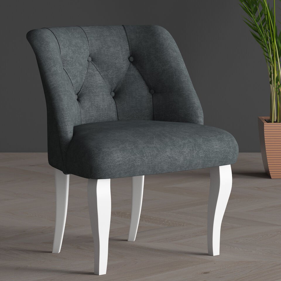 Single Balcony Office and Cafe Bergere White Leg ANTHRACITE